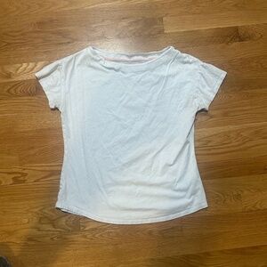 Boden Supersoft Boat Neck T-Shirt White, 10